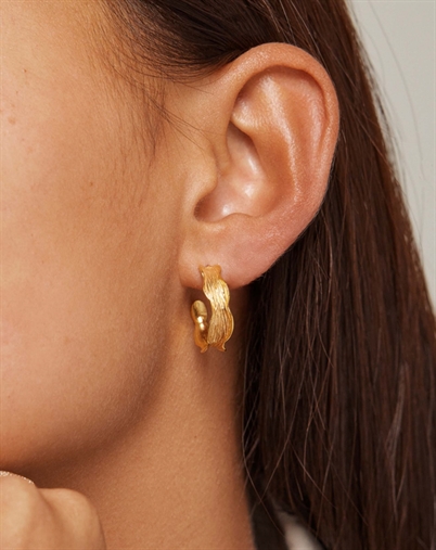 Enamel Copenhagen - Ane Small Hoops - Guldfarvet